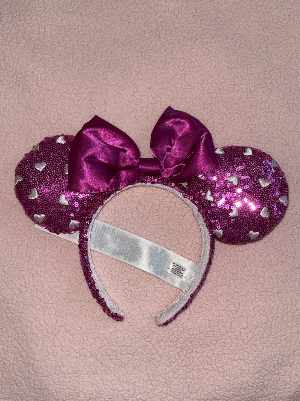 Pink Hearts Valentines California Disney Ears
